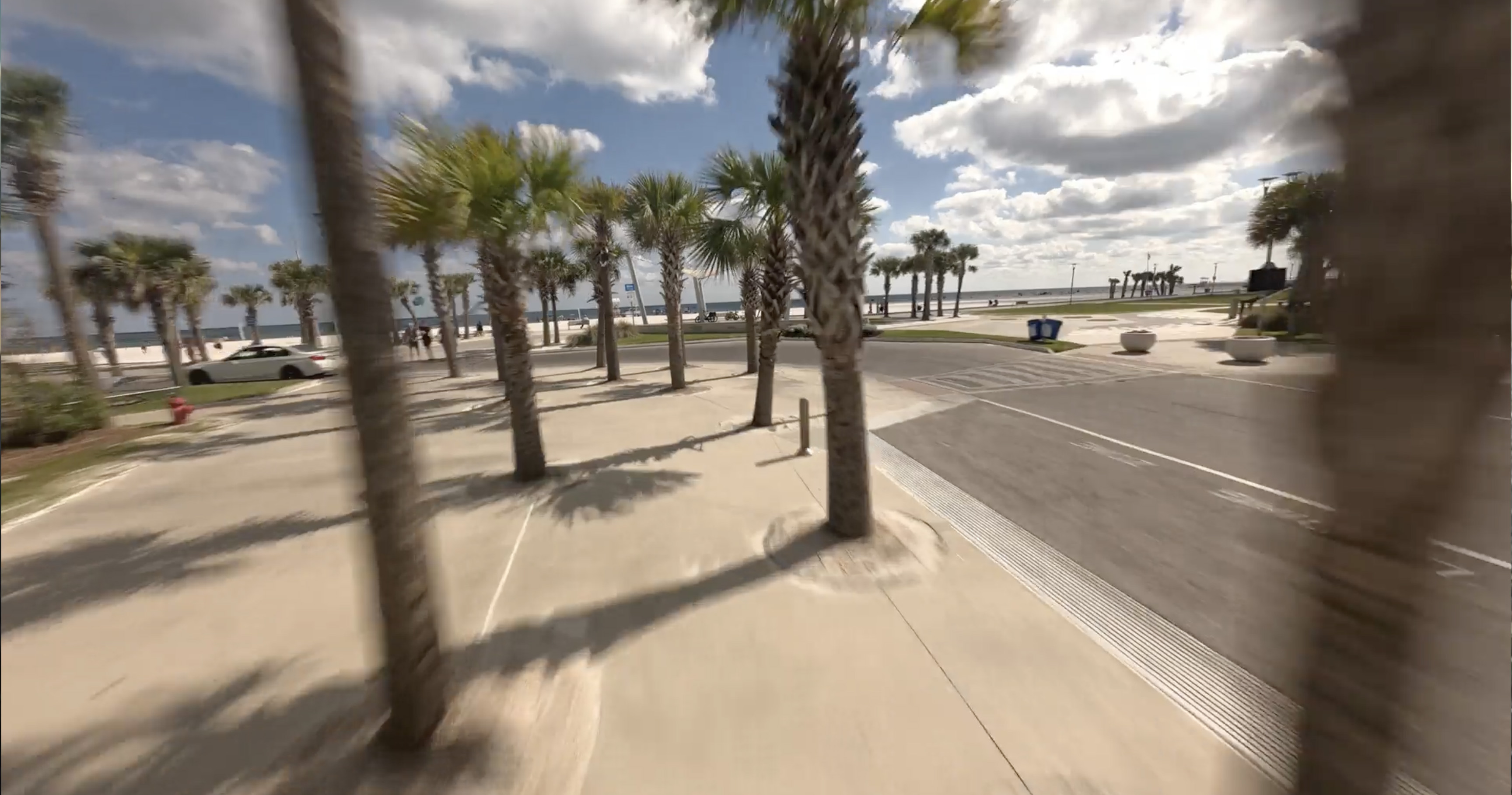 FPV drone shot of tourism destination